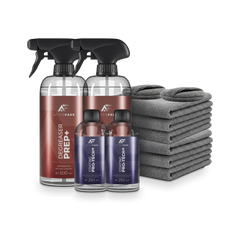 Afterfade PRO+ Double Kit: two Prep+ 500 ml, two Pro-Tech+ 250 ml, six grey microfibre towels and two applicator pads