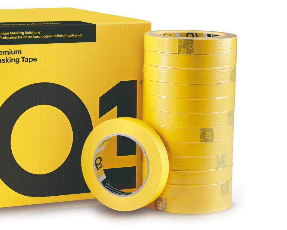 Q1 Premium Masking Tape rolls and box