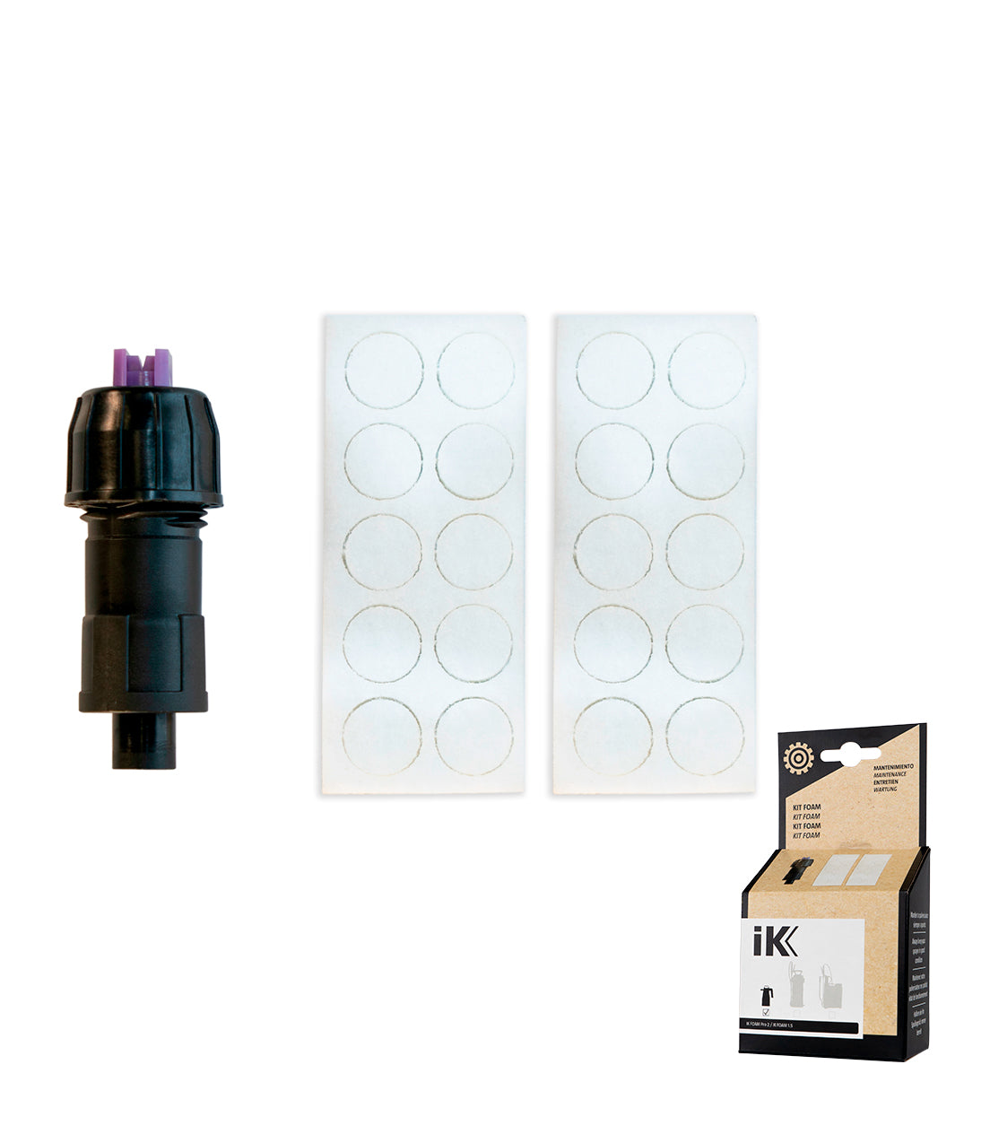 IK Foam nozzle and 20 filters